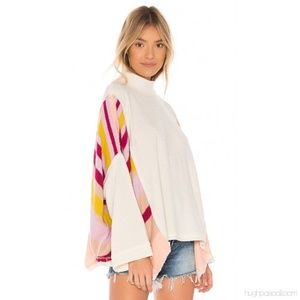 NWT Free People Susie Swit Cream Pullover